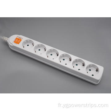 6-outlet Power standard allemand standard